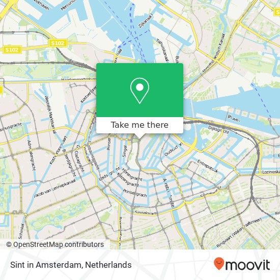 Sint in Amsterdam Karte
