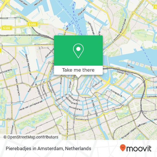 Pierebadjes in Amsterdam map