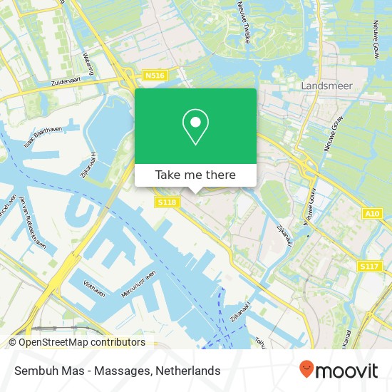 Sembuh Mas - Massages, Centaurusstraat 15 map