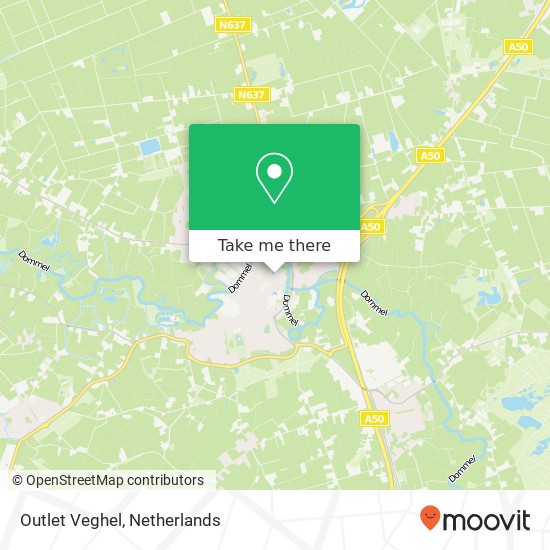 Outlet Veghel, Borchmolendijk map