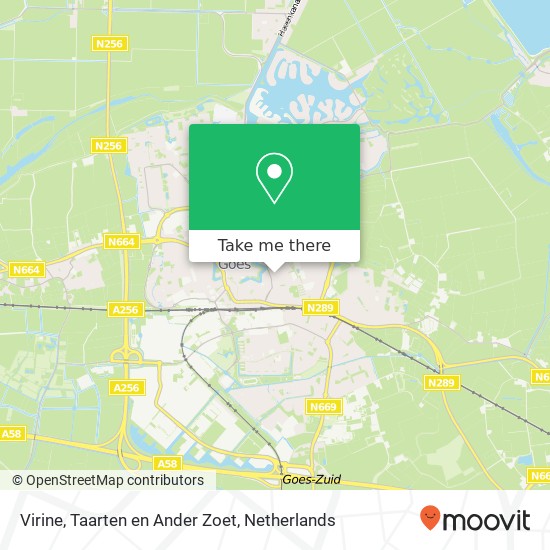 Virine, Taarten en Ander Zoet, Leliestraat 79 map