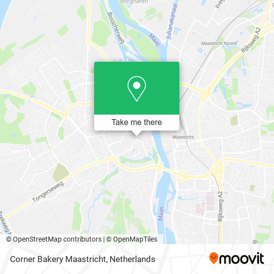 Corner Bakery Maastricht map