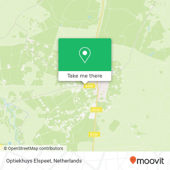 Optiekhuys Elspeet, Nachtegaalweg 1 map