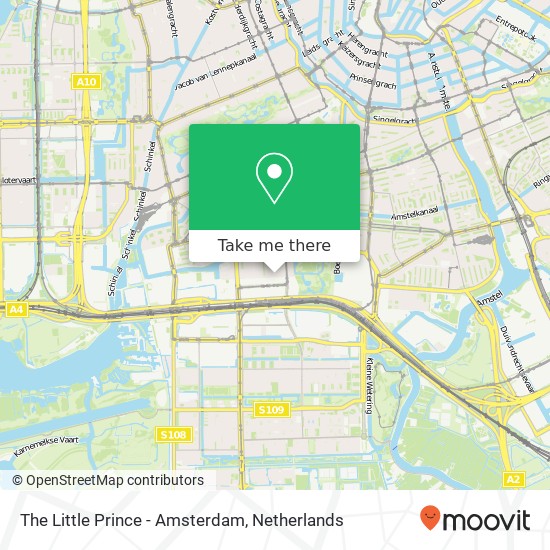 The Little Prince - Amsterdam, Prinses Irenestraat 36 map