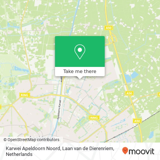 Karwei Apeldoorn Noord, Laan van de Dierenriem map