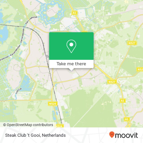 Steak Club 't Gooi, Dokter Abraham Kuyperlaan 1A map