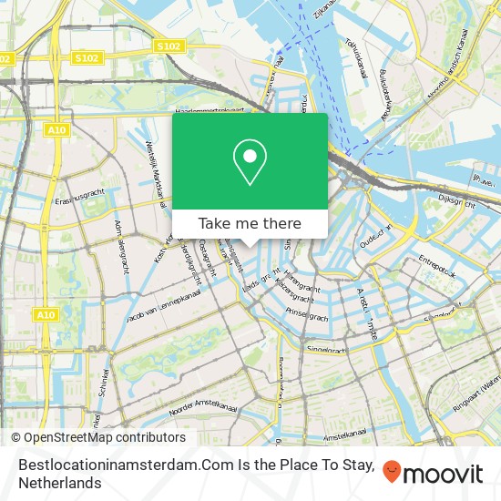 Bestlocationinamsterdam.Com Is the Place To Stay, Elandsgracht 39 map