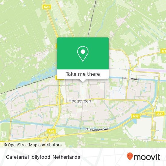 Cafetaria Hollyfood, Hoofdstraat 47 map