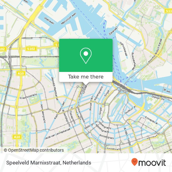 Speelveld Marnixstraat, Lijnbaansgracht map