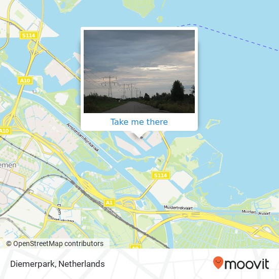 Diemerpark, Jan Vrijmanstraat Karte