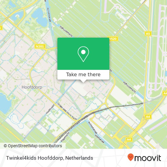 Twinkel4kids Hoofddorp, Kruisweg 987A map