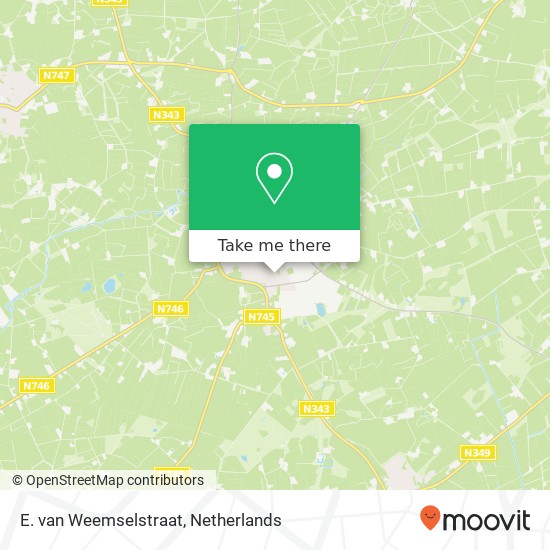 E. van Weemselstraat, 7651 AC Tubbergen Karte