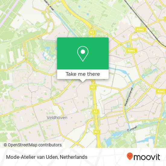 Mode-Atelier van Uden, Kruisstraat 114 map