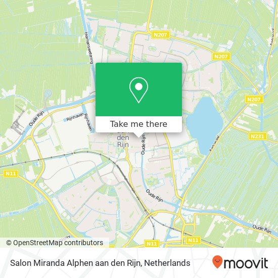 Salon Miranda Alphen aan den Rijn map