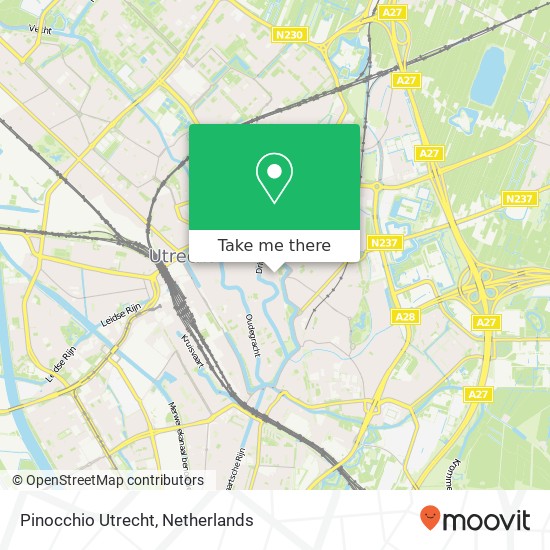 Pinocchio Utrecht, Nobelstraat 26A map