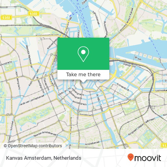 Kanvas Amsterdam, Turfdraagsterpad map