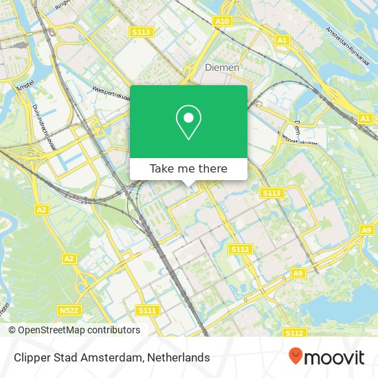 Clipper Stad Amsterdam map