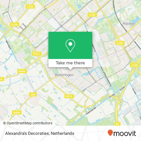 Alexandra's Decoraties, Herenstraat 128 map