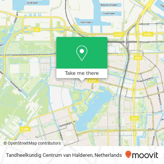 Tandheelkundig Centrum van Halderen, Burgemeester van Leeuwenlaan 28 map