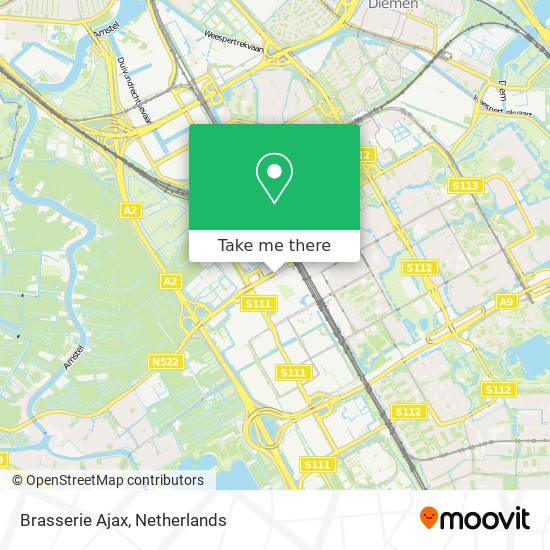 Brasserie Ajax map