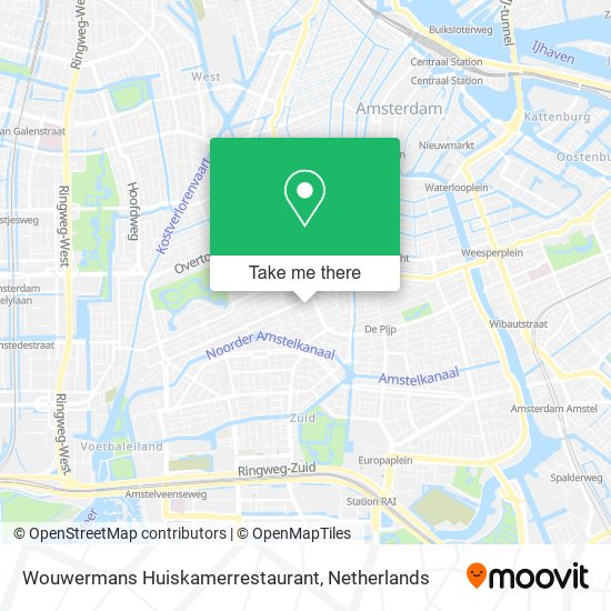 Wouwermans Huiskamerrestaurant map
