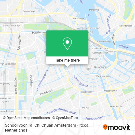 School voor Tai Chi Chuan Amsterdam - Itcca map