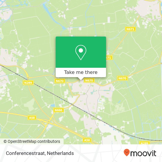 Conferencestraat, 4421 DD Kapelle map