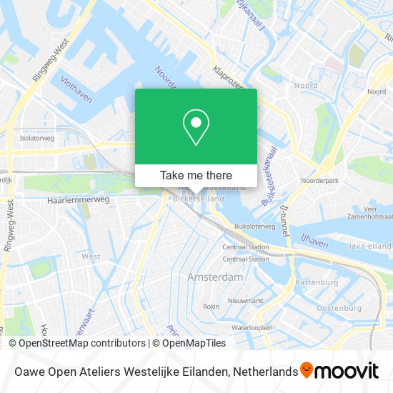 Oawe Open Ateliers Westelijke Eilanden map