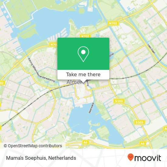 Mama's Soephuis, Metropolestraat map