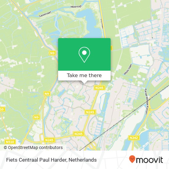 Fiets Centraal Paul Harder, Johanna Naberstraat 39 map