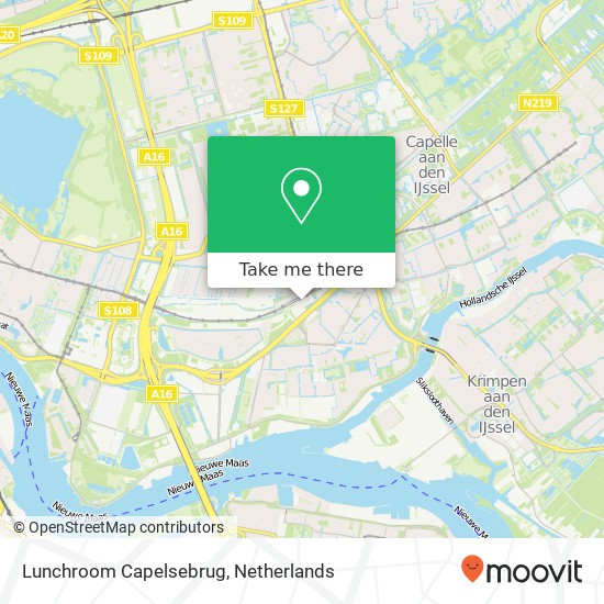 Lunchroom Capelsebrug map