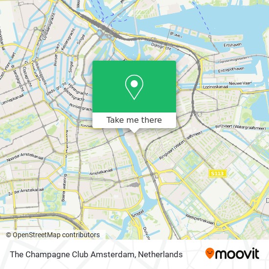 The Champagne Club Amsterdam map