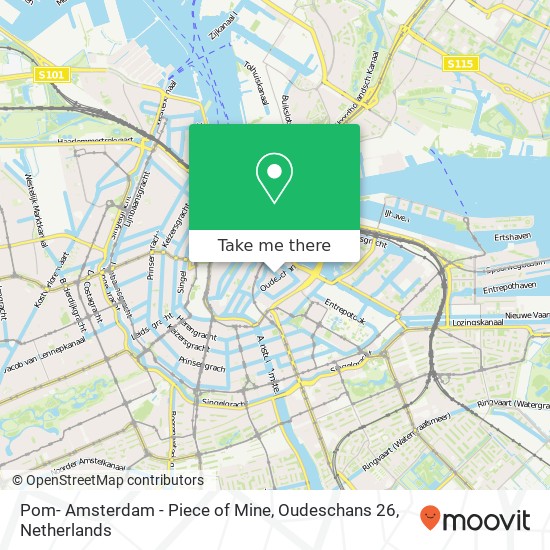 Pom- Amsterdam - Piece of Mine, Oudeschans 26 map