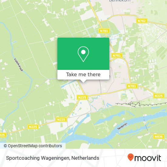 Sportcoaching Wageningen, Plataanlaan 1 map