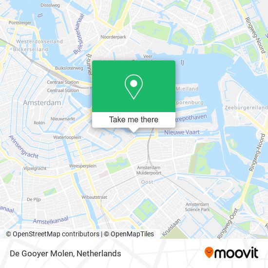 De Gooyer Molen map