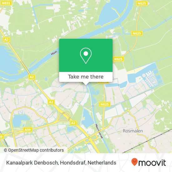 Kanaalpark Denbosch, Hondsdraf map