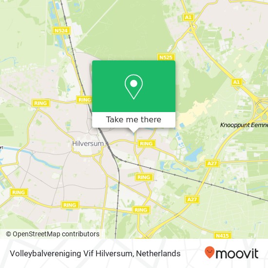 Volleybalvereniging Vif Hilversum, Jan van der Heijdenstraat 174 map