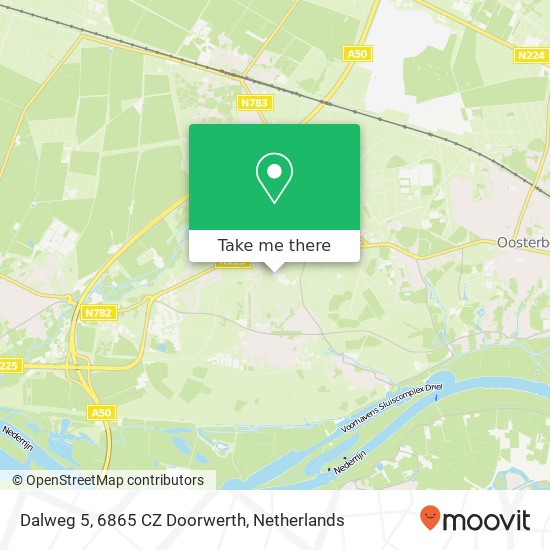 Dalweg 5, 6865 CZ Doorwerth map
