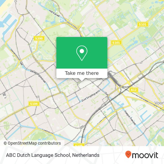 ABC Dutch Language School, Haagsche Bluf 7 Karte