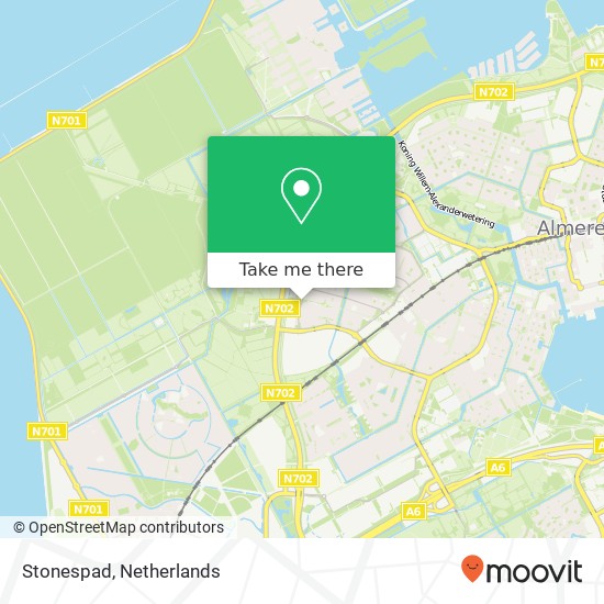 Stonespad, 1311 JV Almere-Stad map