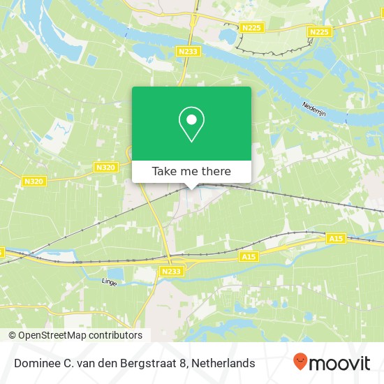 Dominee C. van den Bergstraat 8, 4041 Kesteren Karte