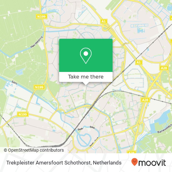 Trekpleister Amersfoort Schothorst, Van Brammenstraat 1 Karte