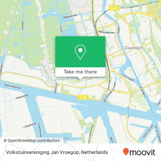 Volkstuinvereniging Jan Vroegop, Ringweg 280 map