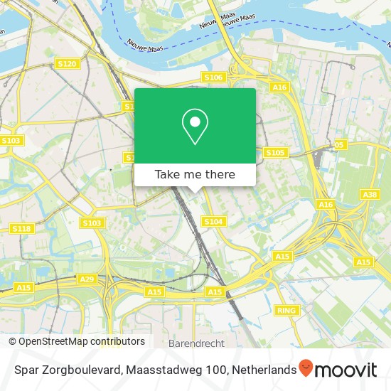 Spar Zorgboulevard, Maasstadweg 100 map