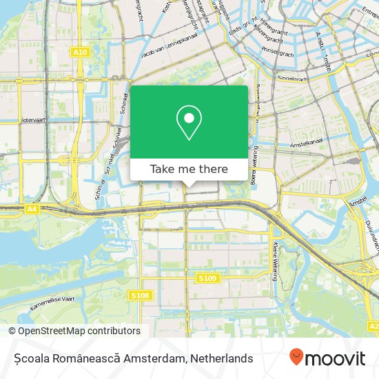 Școala Românească Amsterdam, Prinses Irenestraat 59 map