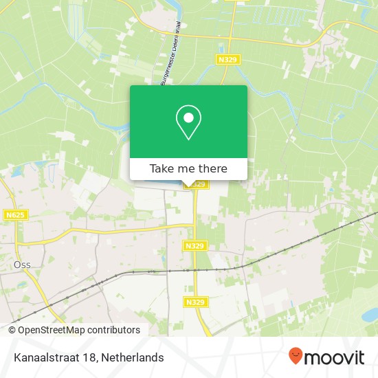 Kanaalstraat 18, 5347 KM Oss Karte