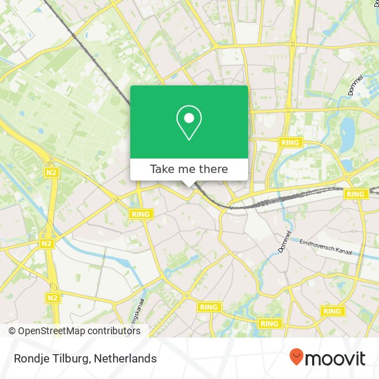 Rondje Tilburg map