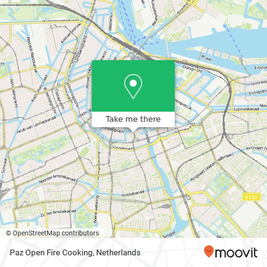 Paz Open Fire Cooking, Utrechtsestraat 128H Karte