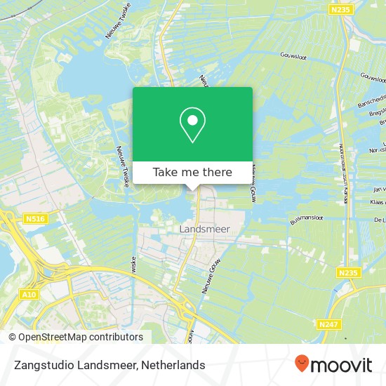 Zangstudio Landsmeer, Noordeinde 128A map