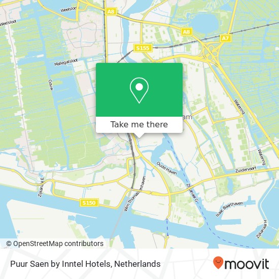 Puur Saen by Inntel Hotels, Aan de Vaart 1 map